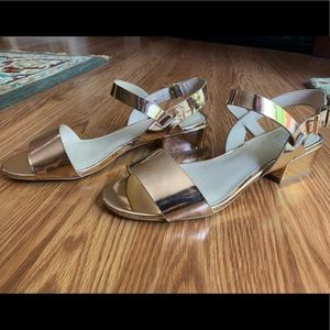 Shelley’s London Dacey Rose Gold Sandals